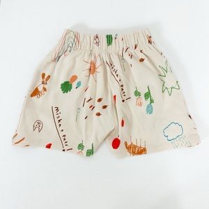 Misha and Puff Kids Size 3y Cabana Short String Sketchbook Print Organic Cotton